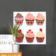 Cupcake Wall Decal Sticker Set Wall Decal