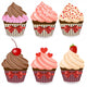 Cupcake Wall Decal Sticker Set Wall Decal