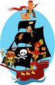 Pirate Ship Wall Decal