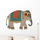 Indian Elephant Cartoon Wall Decal
