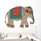 Indian Elephant Cartoon Wall Decal