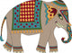 Indian Elephant Cartoon Wall Decal