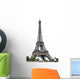 Eiffel Tower over White Wall Decal