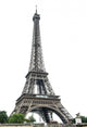 Eiffel Tower over White Wall Decal