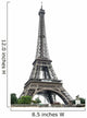 Eiffel Tower over White Wall Decal