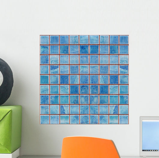Blue Mosaic Decoration Tile Wall Decal