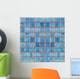 Blue Mosaic Decoration Tile Wall Decal