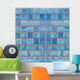 Blue Mosaic Decoration Tile Wall Decal
