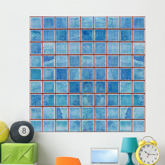 Blue Mosaic Decoration Tile Wall Decal