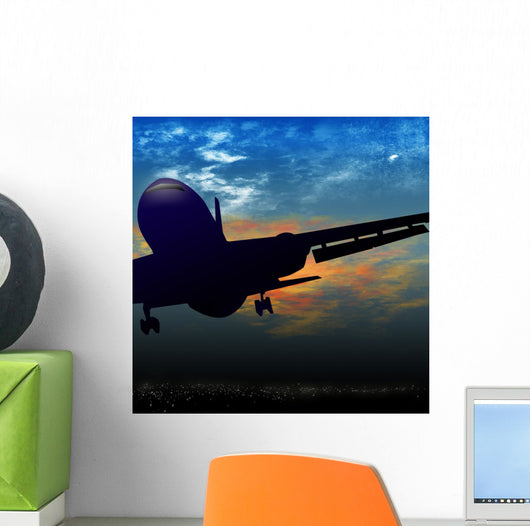 Jet Airplane Taking off Wall Decal