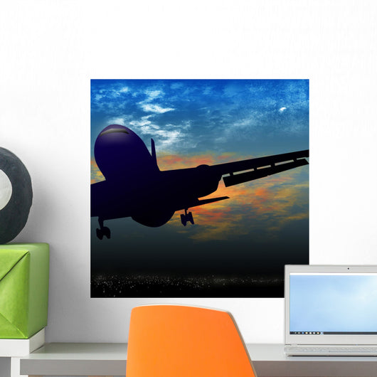Jet Airplane Taking off Wall Decal