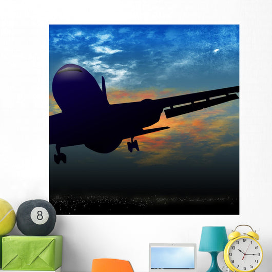 Jet Airplane Taking off Wall Decal
