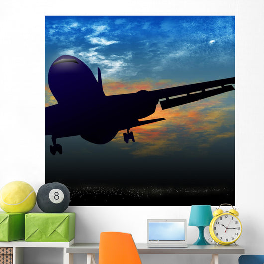 Jet Airplane Taking off Wall Decal