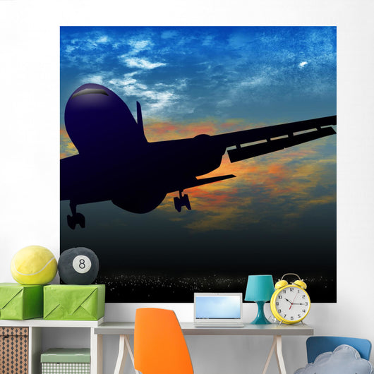 Jet Airplane Taking off Wall Decal