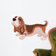 Cartoon Basset Hound Wall Decal