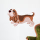 Cartoon Basset Hound Wall Decal