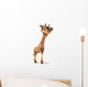 CG Giraffe Wearing Glasses Wall Decal