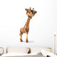 CG Giraffe Wearing Glasses Wall Decal