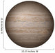 Planet Jupiter White Wall Decal