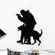 Police Dog on Patrol Silhouette Wall Decal