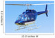 Hubschrauber im Vorbeiflug Wall Decal