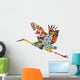 Stork Japanese Ornament Wall Decal