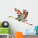 Stork Japanese Ornament Wall Decal