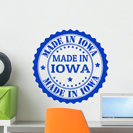 Made Iowa Stamp Wall Decal