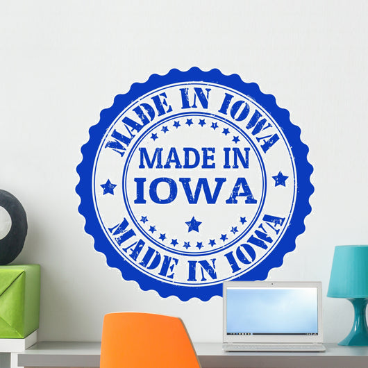 Made Iowa Stamp Wall Decal