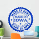 Made Iowa Stamp Wall Decal