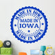 Made Iowa Stamp Wall Decal