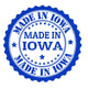 Made Iowa Stamp Wall Decal