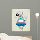 Triangle Hipster Bizarre Character Wall Decal