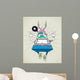Triangle Hipster Bizarre Character Wall Decal