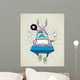Triangle Hipster Bizarre Character Wall Decal