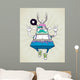 Triangle Hipster Bizarre Character Wall Decal
