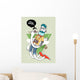 Hipster Graffiti Character - Outta Main Streams Wall Decal
