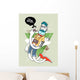Hipster Graffiti Character - Outta Main Streams Wall Decal