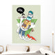 Hipster Graffiti Character - Outta Main Streams Wall Decal