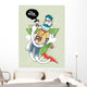 Hipster Graffiti Character - Outta Main Streams Wall Decal