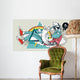 Abstract Graffiti Hipster Wall Decal