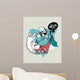 Hipster Graffiti Character - Hipsta Inkblots Wall Decal