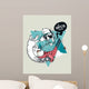Hipster Graffiti Character - Hipsta Inkblots Wall Decal