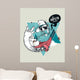 Hipster Graffiti Character - Hipsta Inkblots Wall Decal