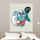 Hipster Graffiti Character - Hipsta Inkblots Wall Decal