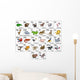Cartoon Animal Alphabet Chart Wall Decal
