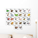 Cartoon Animal Alphabet Chart Wall Decal