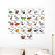Cartoon Animal Alphabet Chart Wall Decal
