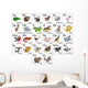 Cartoon Animal Alphabet Chart Wall Decal