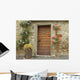 Front Door Decorated with Wall Decal